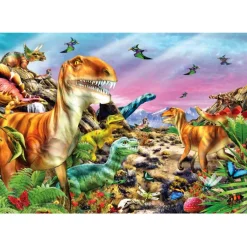Clementoni Cartes|Animaux|Land Of Dinosaurs - 104 pièces
