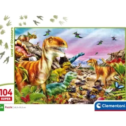 Clementoni Cartes|Animaux|Land Of Dinosaurs - 104 pièces