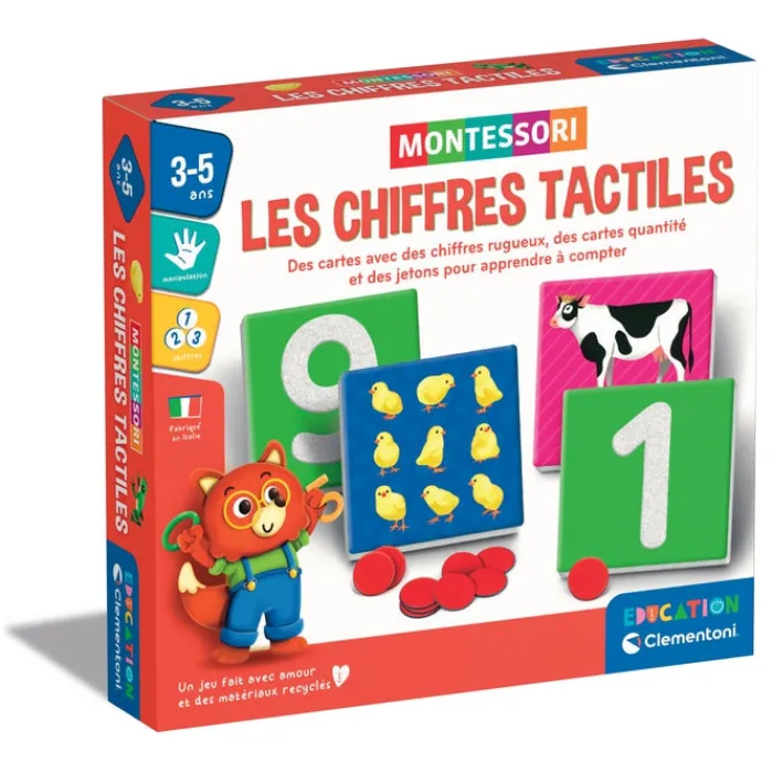 Clementoni Montessori|Les chiffres tactiles - Montessori