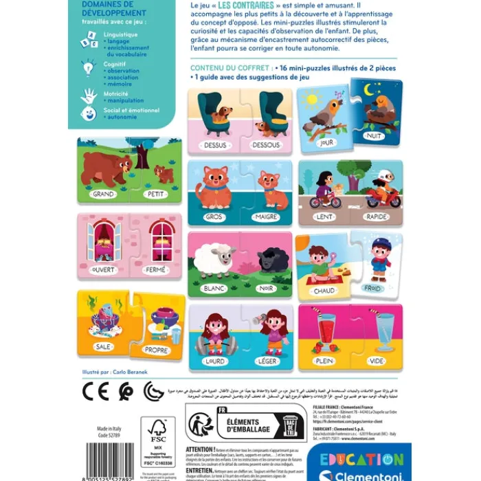 Clementoni Les Animaux|Les contraires