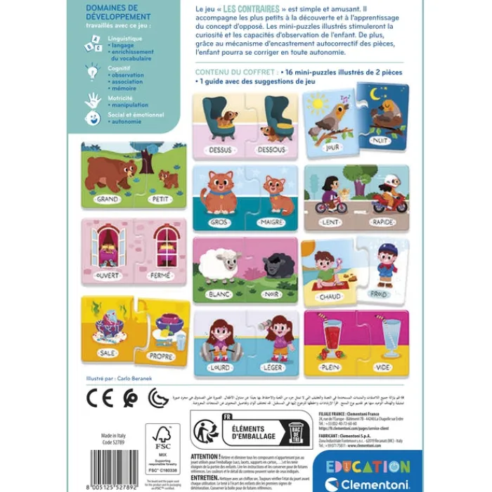 Clementoni Les Animaux|Les contraires