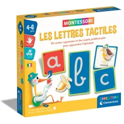 Clementoni Montessori|Les lettres tactiles - Montessori