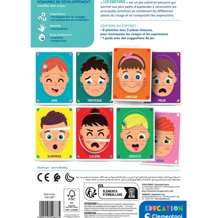 Clementoni Découvrir Les Émotions|Les émotions