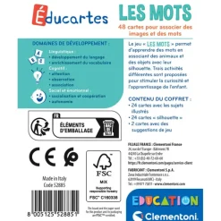 Clementoni Les Animaux|Les mots - Éducartes