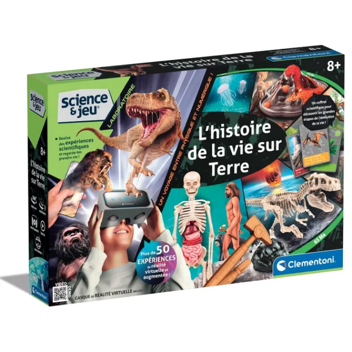 Clementoni Science Classique|L'histoire de la vie sur Terre - Réalité Virtuelle
