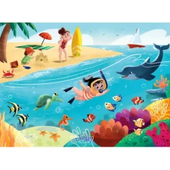 Clementoni Cartes|Illustrations|Life At Sea - 60 pièces