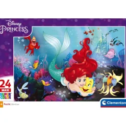 Clementoni Cartes|Princesses Disney|Little Mermaid - 24 pièces