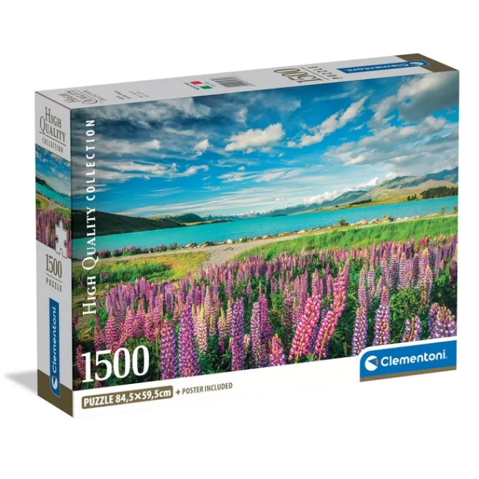 Clementoni Paysages|Football|Lupins At Lake Tekapo - 1500 pièces