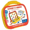 Clementoni L'Alphabet Et Les Mots|Mallette magnétique - Alphabet et animaux