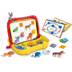 Clementoni L'Alphabet Et Les Mots|Mallette magnétique - Alphabet et animaux