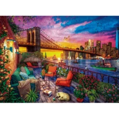 Clementoni Football|Vintage|Manhattan Balcony Sunset - 3000 pièces