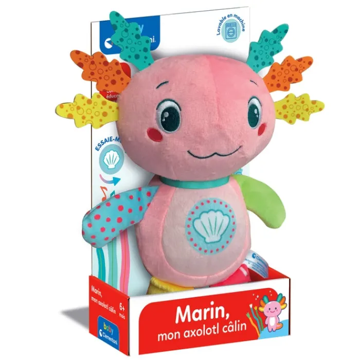Clementoni Peluches|Marin, mon axolotl câlin