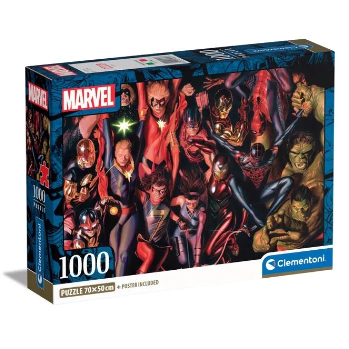 Clementoni Football|Vintage|Marvel - 1000 pièces