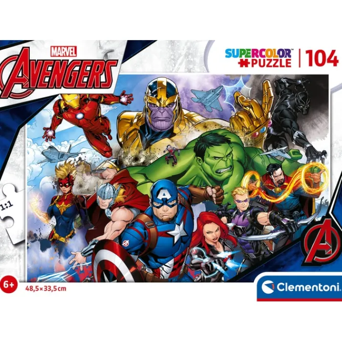 Clementoni Cartes|Marvel Avengers - 104 pièces