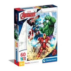 Clementoni Cartes|Marvel Avengers - 60 pièces