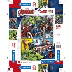 Clementoni Cartes|Marvel Avengers - 60 pièces