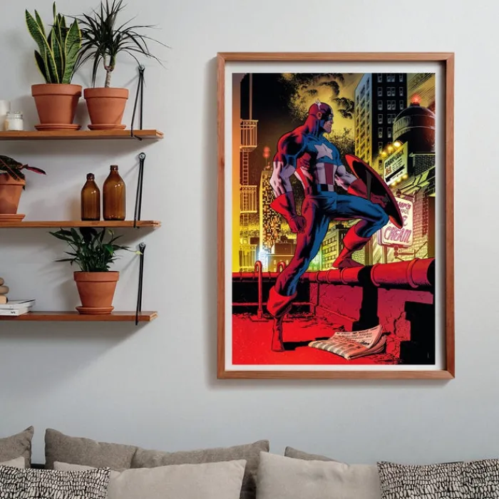 Clementoni Football|Vintage|Marvel Captain America - 1000 pièces