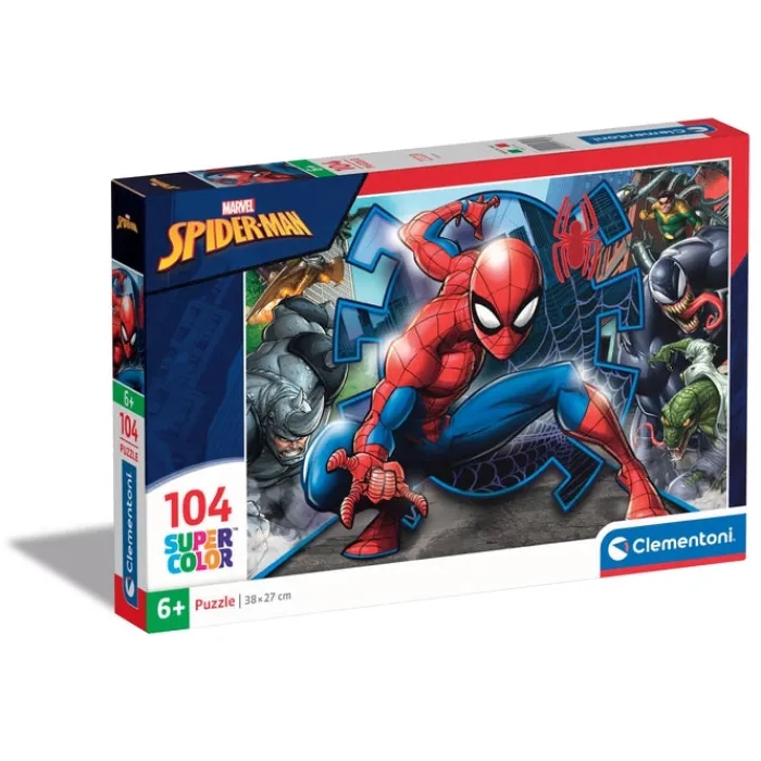 Clementoni Cartes|Marvel Spider-Man - 104 pièces