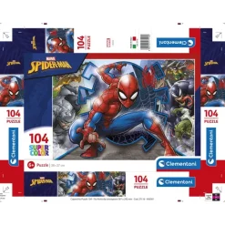 Clementoni Cartes|Marvel Spider-Man - 104 pièces