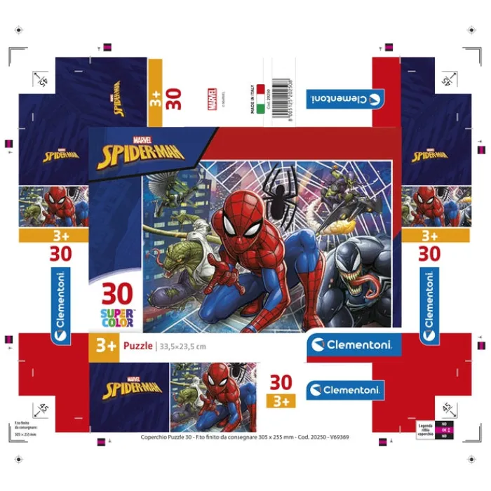 Clementoni Cartes|Marvel Spider-Man - 30 pièces