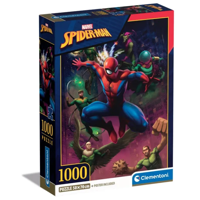 Clementoni Football|Vintage|Marvel Spiderman - 1000 pièces