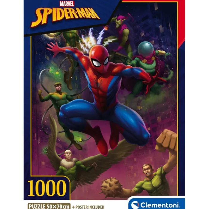 Clementoni Football|Vintage|Marvel Spiderman - 1000 pièces