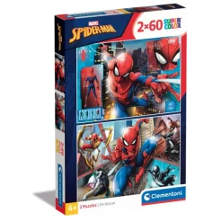 Clementoni Cartes|Marvel Spider-Man - 2x60 pièces