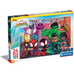 Clementoni Cartes|Vintage|Marvel Spidey & His Amazing Friends - 24 pièces