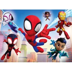 Clementoni Cartes|Vintage|Marvel Spidey & His Amazing Friends - 60 pièces