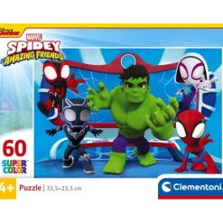Clementoni Cartes|Marvel Spidey And His Amazing Friends - 60 pièces