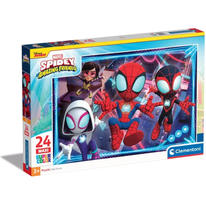 Clementoni Cartes|Marvel Spidey And His Amazing Friends - 24 pièces