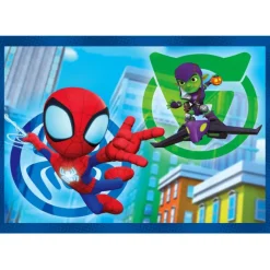 Clementoni Cartes|Marvel Spidey And His Amazing Friends - 1x12 + 1x16 + 1x20 + 1x24 pièces