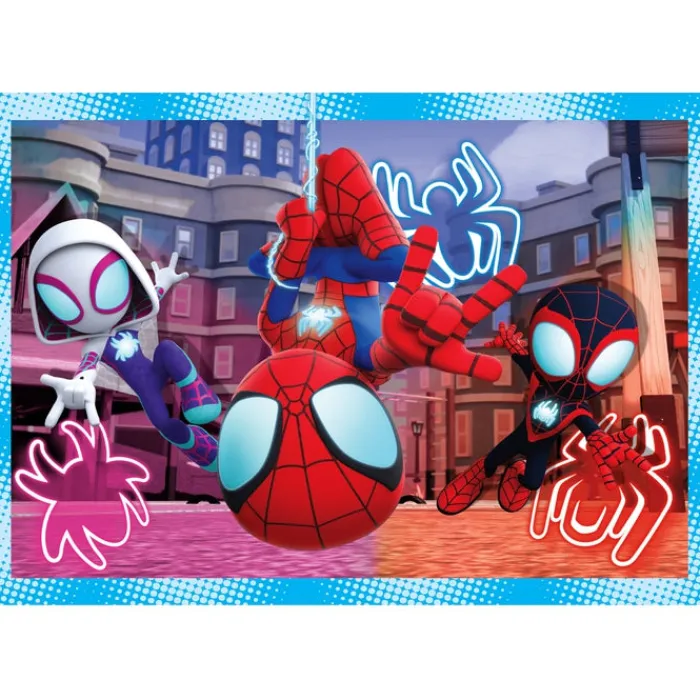 Clementoni Cartes|Marvel Spidey And His Amazing Friends - 1x12 + 1x16 + 1x20 + 1x24 pièces
