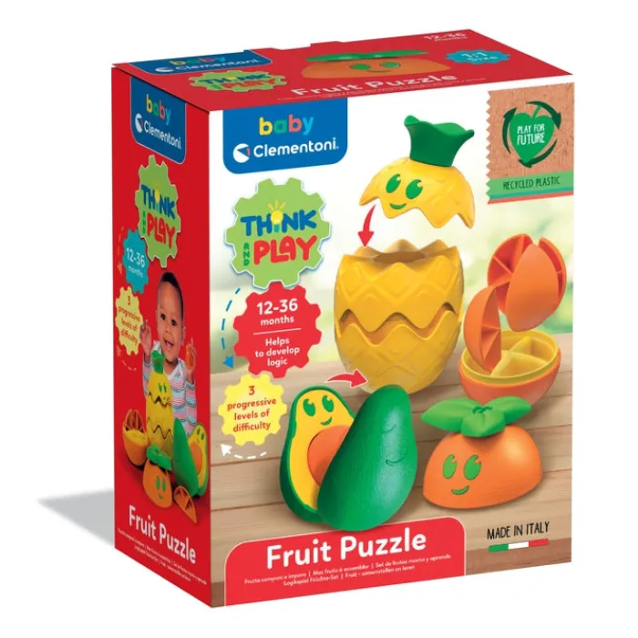 Clementoni Encastrables Et Empilables|Mes fruits à assembler