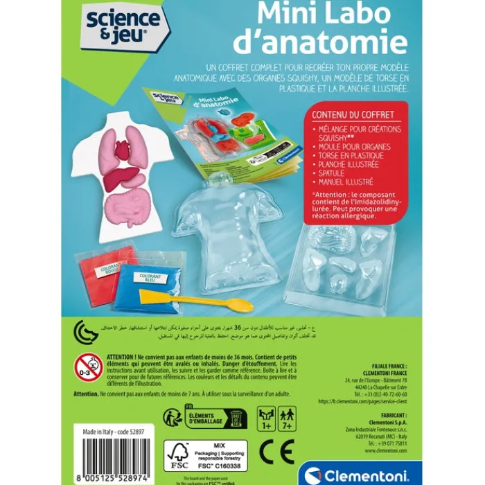 Clementoni Science Classique|Mini Labo d'anatomie