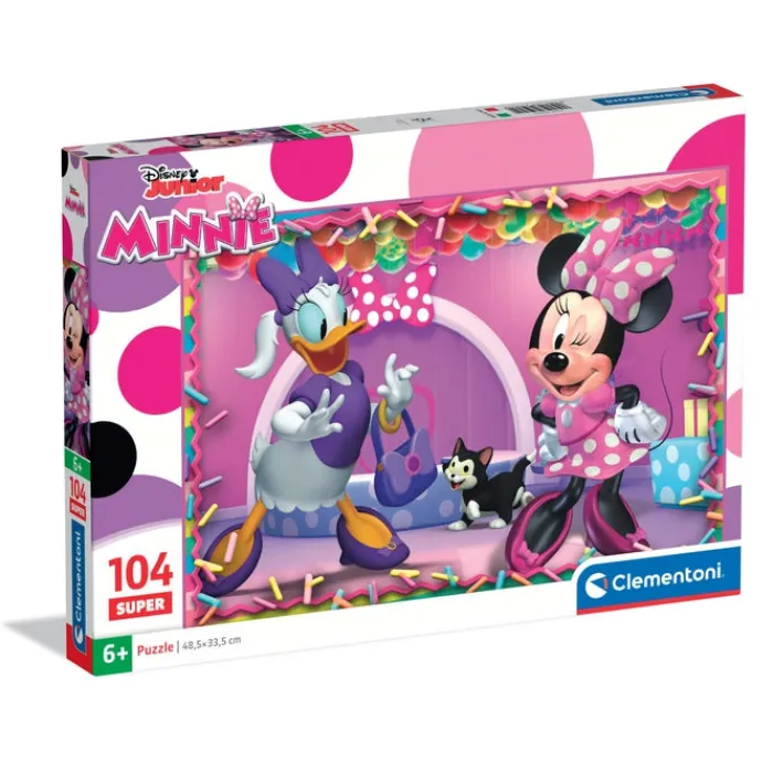 Clementoni Cartes|Personnages Disney|Minnie - 104 pièces
