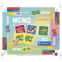 Clementoni Mémo|Mémo - Animaux de la ferme