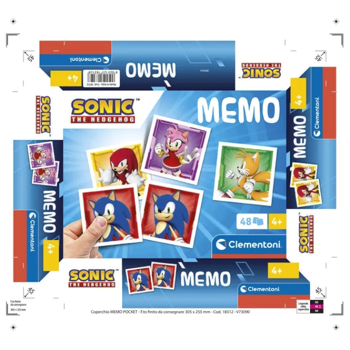 Clementoni Mémo|Mémo - Sonic
