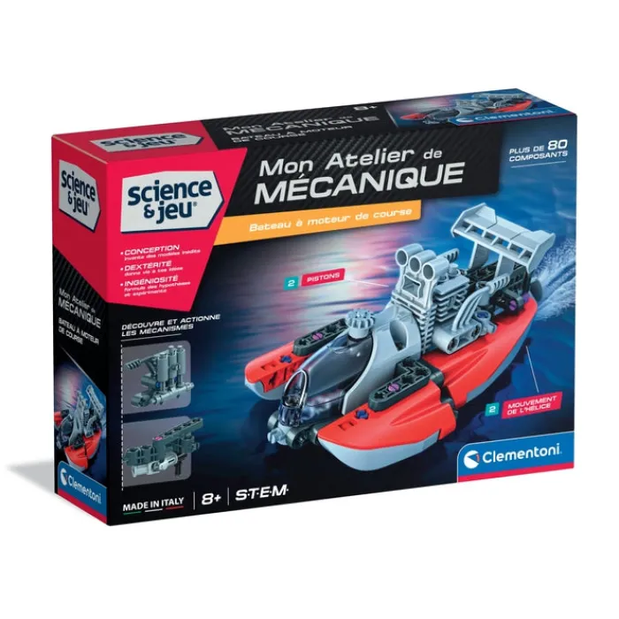 Clementoni Construction|Mon atelier de mécanique - Drag Boat