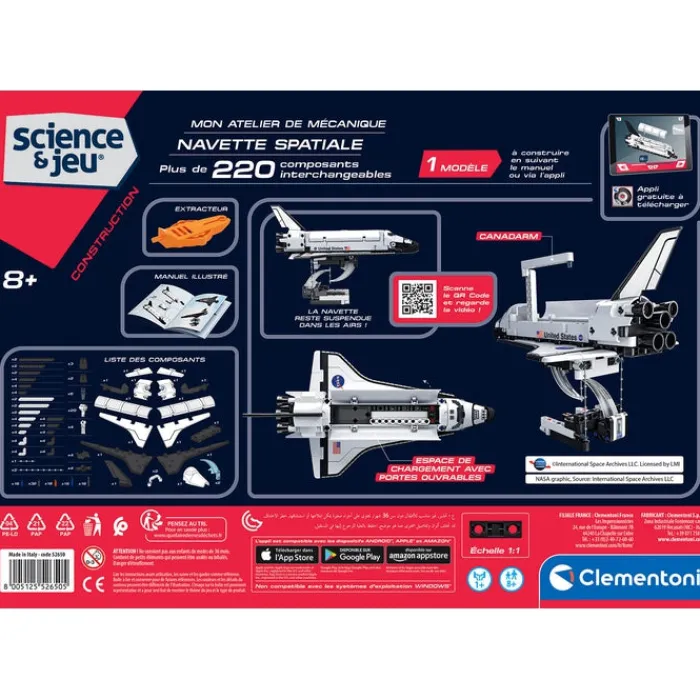 Clementoni Construction|Mon atelier de mécanique - Navette Spatiale NASA