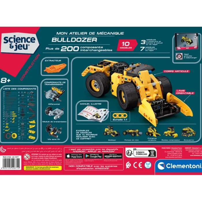 Clementoni Construction|Mon atelier de mécanique - Bulldozer
