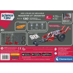 Clementoni Construction|Mon atelier de mécanique - Roadster & Dragster