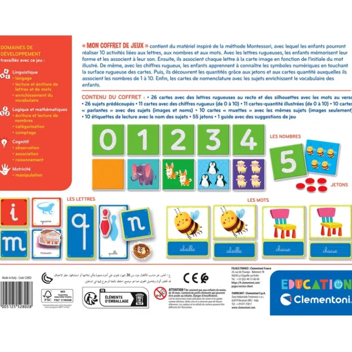 Clementoni Montessori|Mon coffret de jeux - Montessori