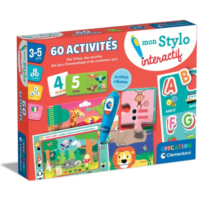 Clementoni L'Alphabet Et Les Mots|Mon stylo interactif - 60 activités