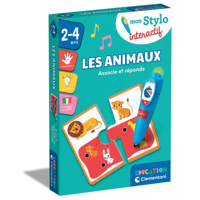 Clementoni Les Animaux|Mon stylo interactif - Les animaux