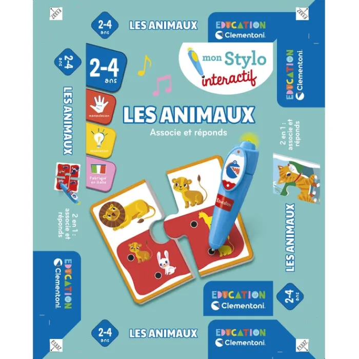 Clementoni Les Animaux|Mon stylo interactif - Les animaux