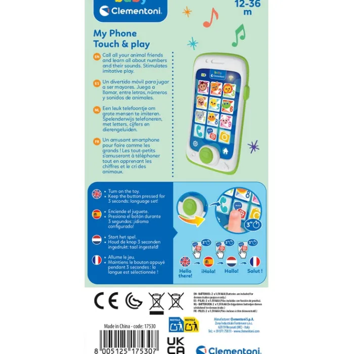 Clementoni Centres D'Activités|Mon téléphone Touch & Play