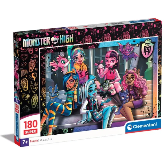 Clementoni Cartes|Autres Personnages|Monster High - 180 pièces