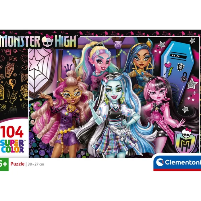 Clementoni Cartes|Autres Personnages|Monster High - 104 pièces