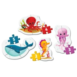 Clementoni Cartes|Animaux|My First Puzzles Sea Life
